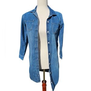 Old Navy Chambray Denim Shirt Dress - Size L (10-12) Regular (Fits M)